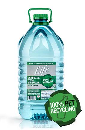 100% recycling PET - Woda mineralna 